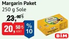 SOLE MARGARİN PAKET 250 G fiyat ve kampanya bilgisi